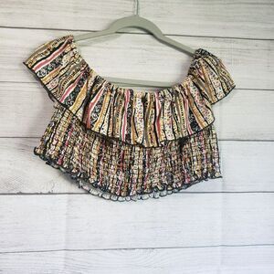 Polly esther xl crop top nwt